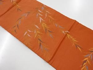 リサイクル　枝垂れ柳模様織り出し袋帯